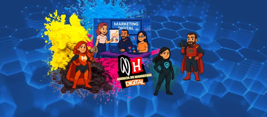Imagen profesional de NH Agencia de Marketing Digital, expertos en marketing digital, gestión de redes sociales, diseño gráfico, branding, publicidad online, creación de contenido y estrategias digitales personalizadas para empresas y emprendedores.
